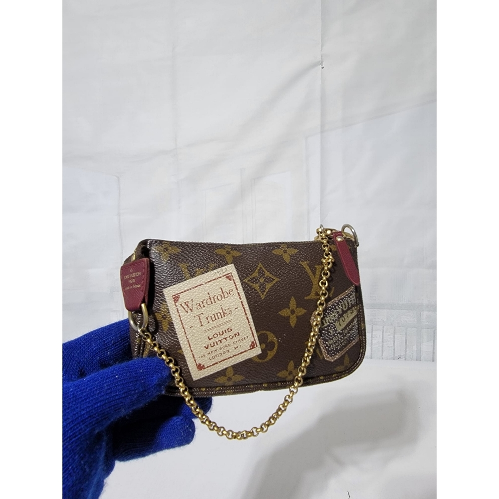 Louis Vuitton Monogram Mini Pochette Accessoire Pouch Brown - Picture 9 of 15